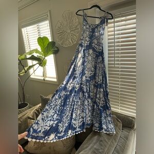 Juliet Dunn dress blue/white